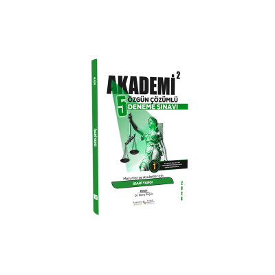 Akademi İdari Yargı 5 Özgün Çözümlü Deneme Sınavı 2026