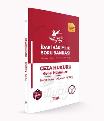 İMTİYAZ Ceza Hukuku Genel Hükümler Soru Bankası