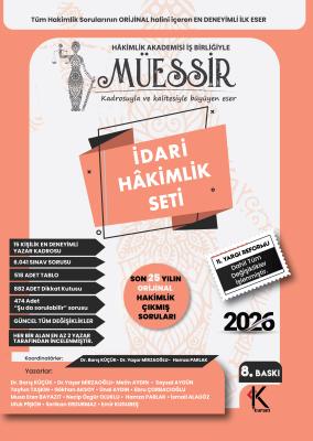 MÜESSİR İdari Hâkimlik Çıkmış Soru Bankası Seti - 2026 Barış Küçük-Yaş