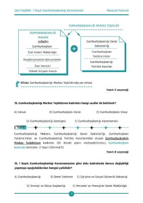Türkiye'nin İdari Yapısı Çözümlü Soru Bankası Okan Arslan