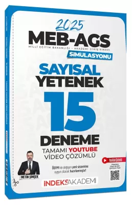 2025 MEB-AGS Simülasyonu Sayısal Yetenek 15 Deneme Çözümlü Metin Şimşe
