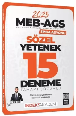 2025 MEB-AGS Simülasyonu Sözel Yetenek 15 Deneme Çözümlü Berk Ekici