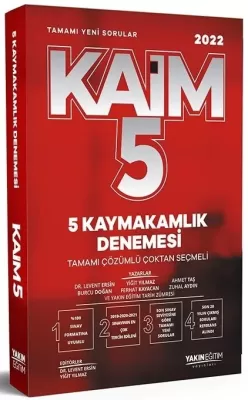 Kaymakamlık KAİM 5 Deneme Çözümlü 2022 Levent Ersin