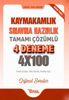 Kaymakamlık Sınavına Hazırlık Tamamı Çözümlü 4 Deneme Safa Sazak