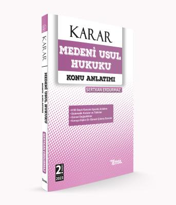 KARAR Medeni Usûl Hukuku Konu Anlatımı Kitabı Sertkan Erdurmaz