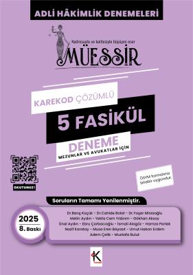 Müessir Adli Hakimlik Denemeleri- KAREKOD- CEVAPLI / 2025 Barış Küçük-