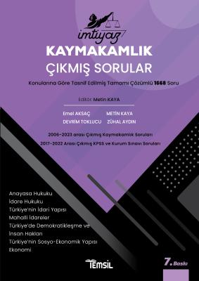 İMTİYAZ Kaymakamlık Çıkmış Sorular Emel Aksaç