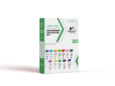 İmtiyaz Adli Hâkimlik Ders Notu Seti 2026 Kolektif