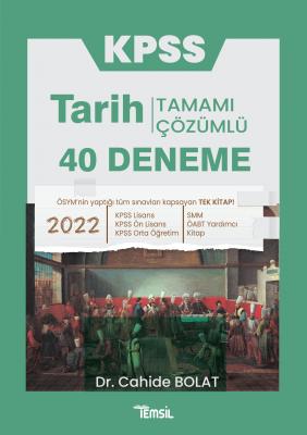 KPSS Tarih Tamamı Çözümlü 40 Deneme Cahide Bolat