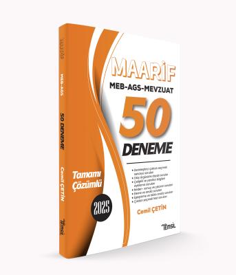 MAARİF MEB-AGS-MEVZUAT 50 DENEME Cemil Çetin