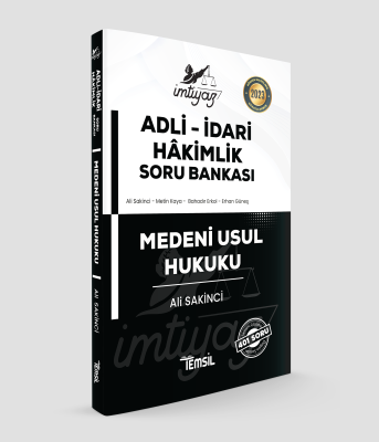 İmtiyaz Adli-İdari Hâkimlik Medeni Usul Hukuku Soru Bankası ALİ SAKİNC