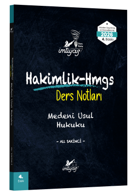 İMTİYAZ Medeni Usul Ders Notları Ali Sakinci