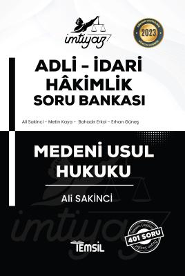 İmtiyaz Adli-İdari Hâkimlik Medeni Usul Hukuku Soru Bankası ALİ SAKİNC