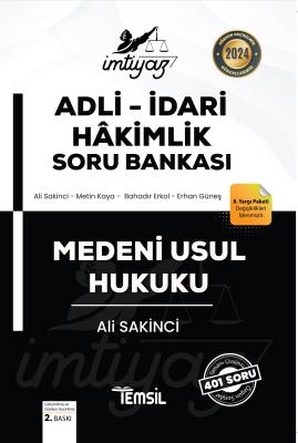 İmtiyaz Adli-İdari Hakimlik Soru Bankası Medeni Usul Hukuku ALİ SAKİNC