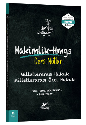 İMTİYAZ Milletlerarası Hukuk- Milletlerarası Özel Hukuk Ders Notları F