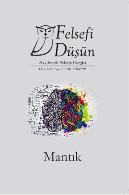 Felsefi Düşün Akademik Felsefe Dergisi Sayı:7 Mantık