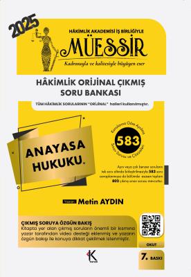 MÜESSİR Anayasa Hukuku Soru Bankası Metin Aydın
