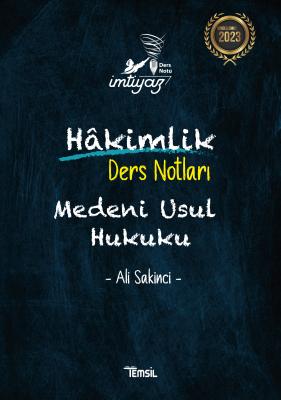 Medeni Usul Hukuku ALİ SAKİNCİ