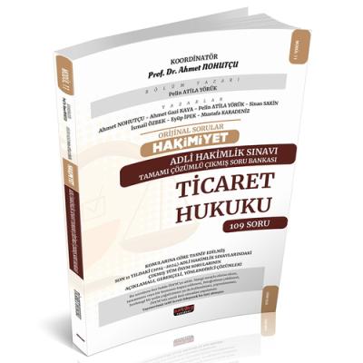 HAKİMİYET Adli Hakimlik Ticaret Hukuku Çıkmış Soru Bankası Pelin Atila