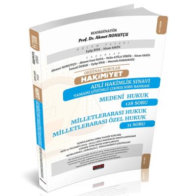 HAKİMİYET Adli Hakimlik Medeni Hukuk-Milletlerarası Hukuk Çıkmış Soru 