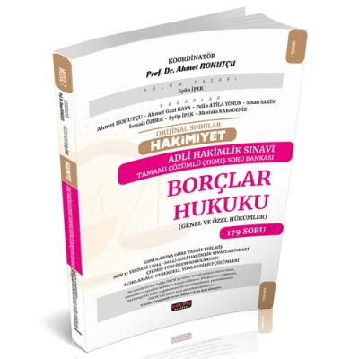 HAKİMİYET Adli Hakimlik Borçlar Hukuku Çıkmış Soru Bankası Eyüp İpek