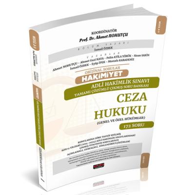 HAKİMİYET Adli Hakimlik Ceza Hukuku Çıkmış Soru Bankası İsmail Özbek