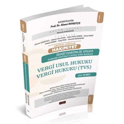 HAKİMİYET Adli Hakimlik Vergi Usul Vergi Hukuku TVS Çıkmış Soru Bankas