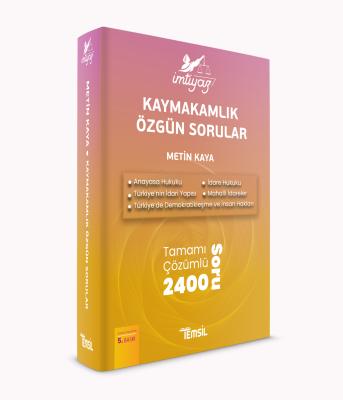 İmtiyaz Kaymakamlık Özgün Sorular Metin Kaya