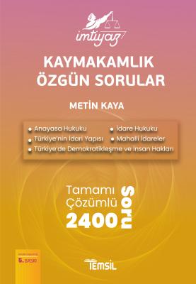 İmtiyaz Kaymakamlık Özgün Sorular Metin Kaya