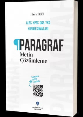 ALES KPSS DGS YKS Paragraf Metin Çözümleme Soru Bankası Video Çözümlü