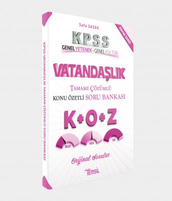 Vatandaşlık Tamamı Çözümlü- Konu Özetli Soru Bankası Safa Sazak