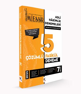 Müessir Adli Hakimlik Denemeleri- ÇÖZÜMLÜ/ 2024