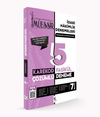 Müessir İdari Hakimlik Denemeleri- KAREKOD CEVAPLI-2024