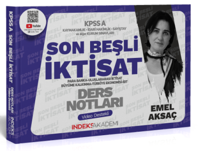 KPSS A Grubu İktisat Son Beşli Video Ders Notları