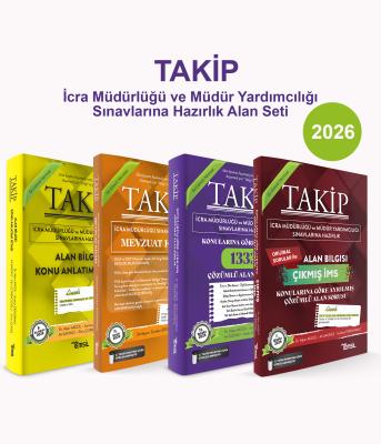 TAKİP İcra Müdürlüğü ve Müdür Yardımcılığı Sınavlarına Hazırlık Alan B
