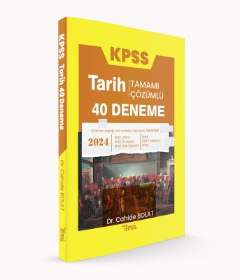 KPSS Tarih Tamamı Çözümlü 40 Deneme Cahide Bolat