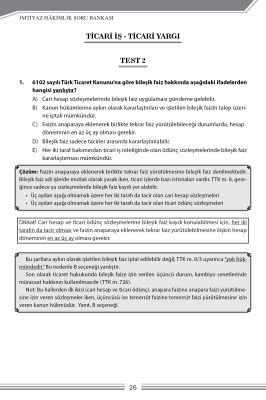 Ticaret Hukuku Soru Bankası Erhan Güneş