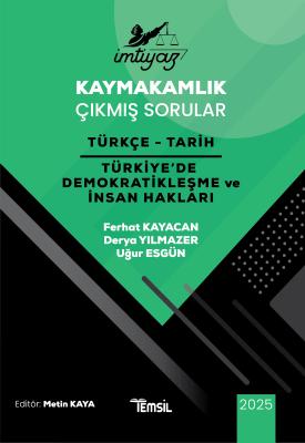 İMTİYAZ Kaymakamlık Çıkmış Sorular Türkçe - Tarih - Türkiye'de Demokra
