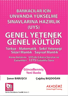 Bankacılar İçin Unvanda Yükselme Sınavlarına Hazırlık Genel Yetenek - Genel Kültür