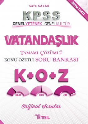 Vatandaşlık Tamamı Çözümlü- Konu Özetli Soru Bankası Safa Sazak