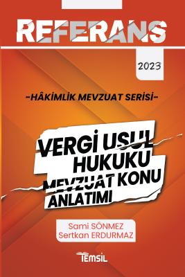 Hâkimlik Vergi Usul Hukuku Sami Sönmez